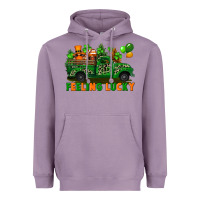 Lavender feeling lucky with gnomes on truck Heavyweight Hoodie - FaDigitalArtStudio