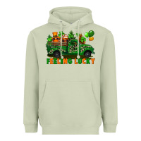 Matcha feeling lucky with gnomes on truck Heavyweight Hoodie - FaDigitalArtStudio
