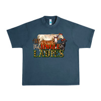 Midnight Navy all the jingle ladies christmas cows Urban Heavy Tee - LillyAllenDesigns