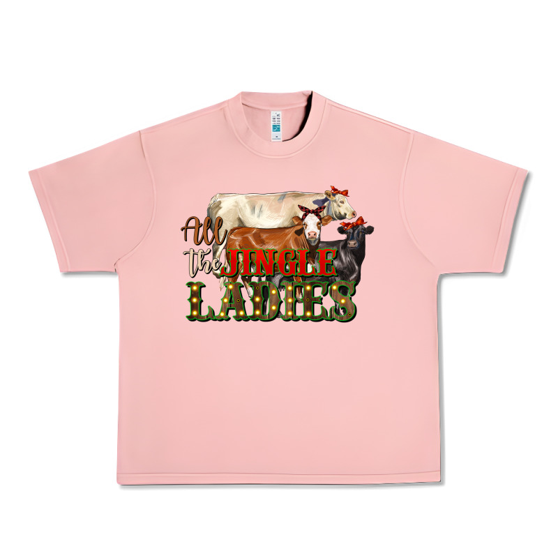 All The Jingle Ladies Christmas Cows Urban Heavy Tee by LillyAllenDesigns | Teevron
