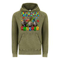 Vintage Olive autism crusher Vintage Hoodie - LillyAllenDesigns