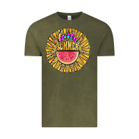 Vintage Olive hello summer Vintage Tee - JahusDesignShop