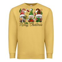 Antique Gold Merry Christmas Gnomes Premium Sweatshirt - BundleAndBundleShop