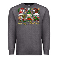 Charcoal Heather Merry Christmas Gnomes Premium Sweatshirt - BundleAndBundleShop