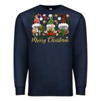 Navy Merry Christmas Gnomes Premium Sweatshirt - BundleAndBundleShop