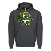 Smoke Texas map St. Patrick's Zipper Hoodie - CowGirlArtShop