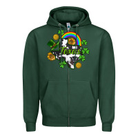 Sports Green Texas map St. Patrick's Zipper Hoodie - CowGirlArtShop