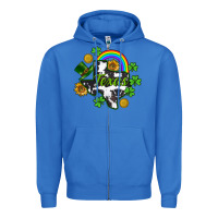 True Royal Texas map St. Patrick's Zipper Hoodie - CowGirlArtShop