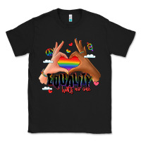 Black equality hurts no one lgbtq hands Classic Tee - LillyAllenDesigns
