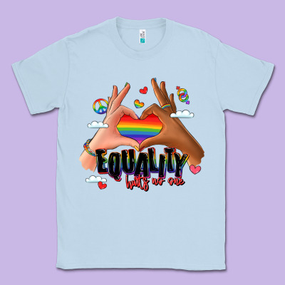 Equality Hurts No One Lgbtq Hands Classic Tee Designed By Lillyallendesigns