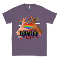 Lavender equality hurts no one lgbtq hands Classic Tee - LillyAllenDesigns