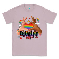 Lilac equality hurts no one lgbtq hands Classic Tee - LillyAllenDesigns