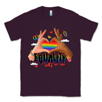 Plum equality hurts no one lgbtq hands Classic Tee - LillyAllenDesigns