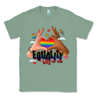 Sage equality hurts no one lgbtq hands Classic Tee - LillyAllenDesigns