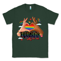 Sports Green equality hurts no one lgbtq hands Classic Tee - LillyAllenDesigns