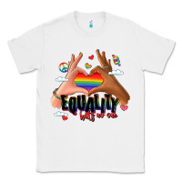 White equality hurts no one lgbtq hands Classic Tee - LillyAllenDesigns