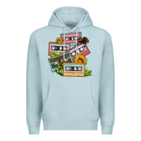 Blue Mist 90s country caassette tapes Premium Hoodie - OliviaCreatesArt