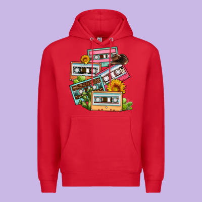 90s Country Caassette Tapes Premium Hoodie Designed By Oliviacreatesart