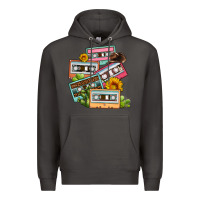 Smoke 90s country caassette tapes Premium Hoodie - OliviaCreatesArt