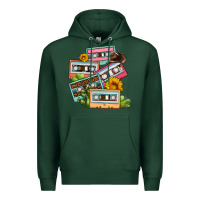 Sports Green 90s country caassette tapes Premium Hoodie - OliviaCreatesArt