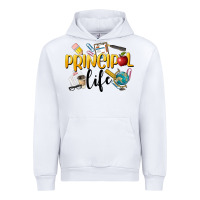 White Principal Life Urban Hoodie - LillyAllenDesigns