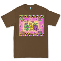 Cacao mardi gras bead dogs Premium Tee - MaliasSmallBusiness