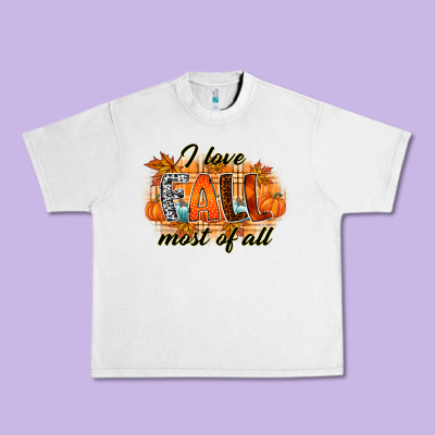 I Love Fall Most Of All Urban Heavy Tee Designed By Racoondesign