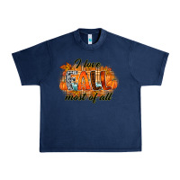 Navy i love fall most of all Urban Heavy Tee - RacoonDesign