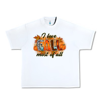 White i love fall most of all Urban Heavy Tee - RacoonDesign