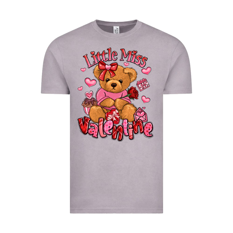 Little Miss Valentine Teddy Bear Vintage Tee by LillyAllenDesigns | Teevron