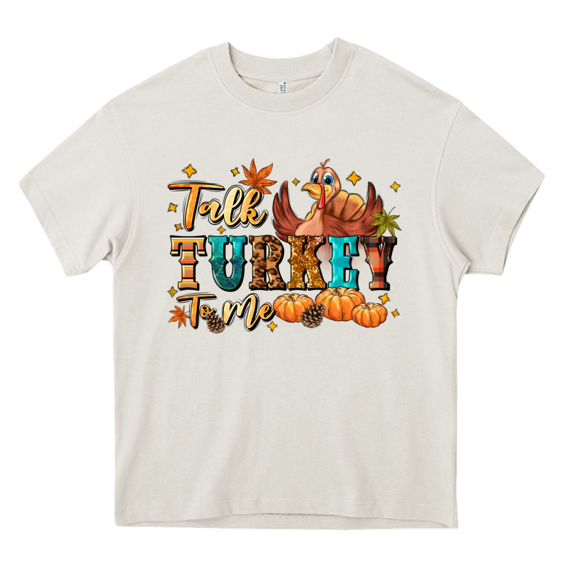 Talk Turkey To Me Heavy Core Tee by NancyCooperArtShop | Teevron