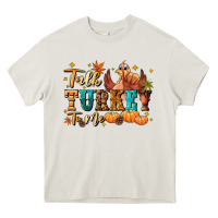 Cream Talk turkey to me Heavy Core Tee - NancyCooperArtShop