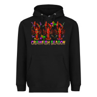 Black Crawfish season mardi gras Heavyweight Hoodie - BundleAndBundleShop