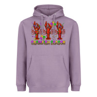 Lavender Crawfish season mardi gras Heavyweight Hoodie - BundleAndBundleShop