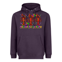Plum Crawfish season mardi gras Heavyweight Hoodie - BundleAndBundleShop