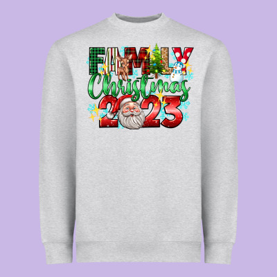 Family Christmas 2023 Heavyweight Sweatshirt Designed By Texasbilliewilder