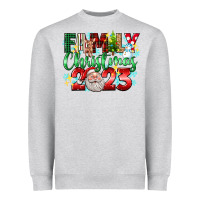 Heather Grey family christmas 2023 Heavyweight Sweatshirt - texasbilliewilder