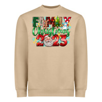 Mushroom family christmas 2023 Heavyweight Sweatshirt - texasbilliewilder