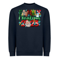 Navy family christmas 2023 Heavyweight Sweatshirt - texasbilliewilder