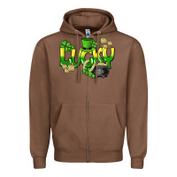 Chestnut Lucky St. Patrick's Day Zipper Hoodie - HowdyJamesFarm