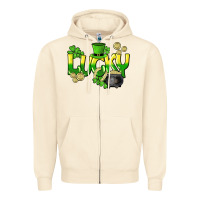 Sandshell Lucky St. Patrick's Day Zipper Hoodie - HowdyJamesFarm