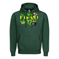 Sports Green Lucky St. Patrick's Day Zipper Hoodie - HowdyJamesFarm
