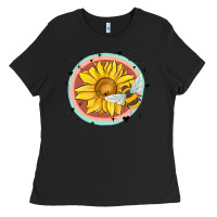 Bee And Sunflower Ladies Tee | Teevron