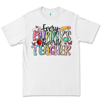 White every bunnys favorite teacher Premium Tee - MaliasSmallBusiness