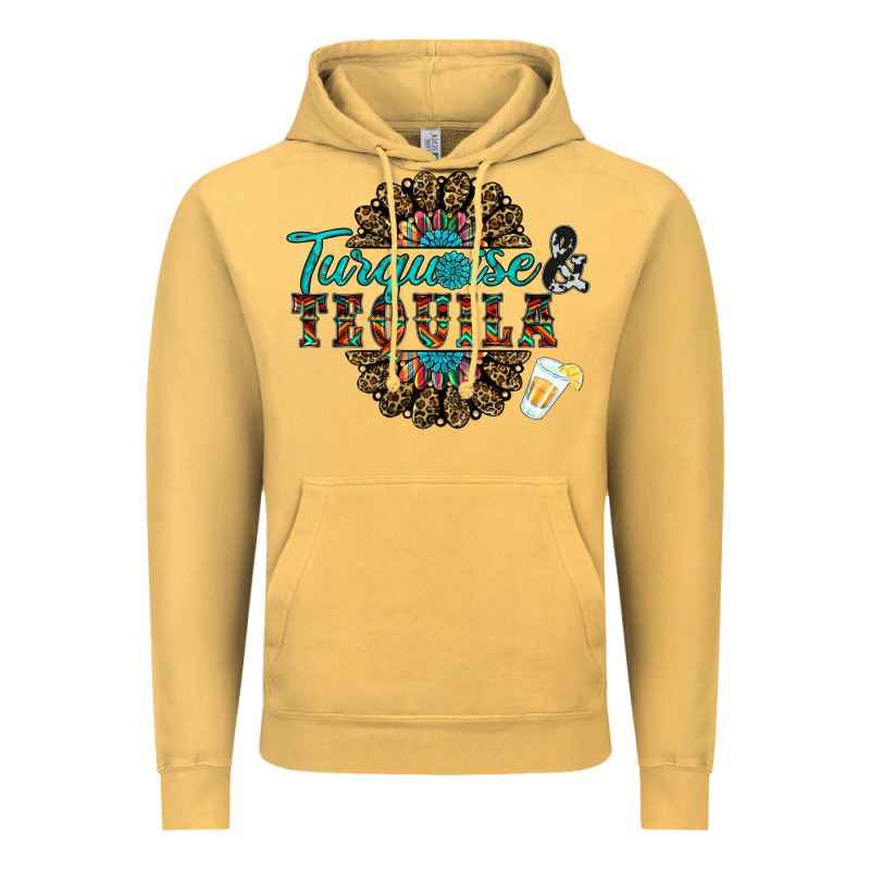 Turquoise Gemstone And Taquila Vintage Hoodie by RanaPortraitStore | Teevron