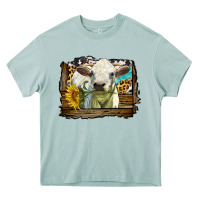 Arona charolais heifer with western background Heavy Core Tee - LillyAllenDesigns