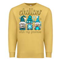 Antique Gold chillin' with my gnomies Premium Sweatshirt - BundleAndBundleShop