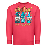 Cardinal chillin' with my gnomies Premium Sweatshirt - BundleAndBundleShop
