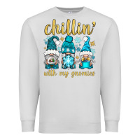 Dove Grey chillin' with my gnomies Premium Sweatshirt - BundleAndBundleShop