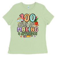 Matcha 100 days of making a difference Ladies Tee - MaliasSmallBusiness